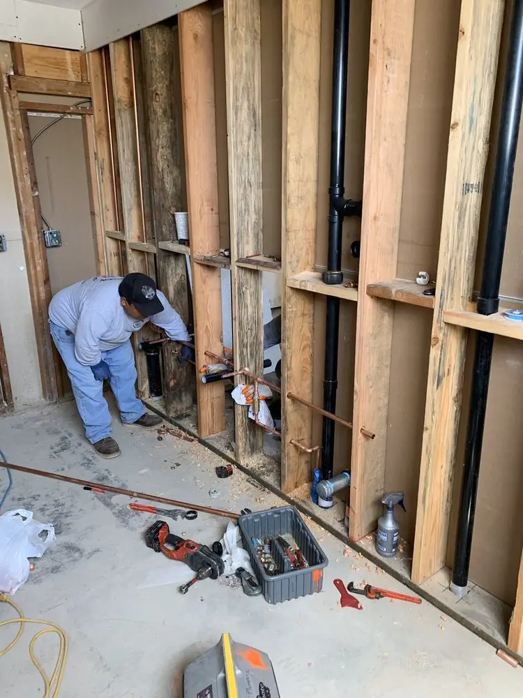 Commercial rough-in plumbing for Gas Line Repair in The Oaks